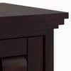Weave Solid Wood Bedside Table in Mahogany Finish
