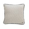 Diamond Linen Sand  And Ivory Cotton Cushion Cover 18X18 Inches