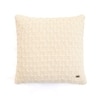 Kelly Knit Natural Cotton Knitted Cushion Cover 16X16 Inches
