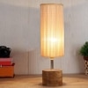 Kimberly Beige bamboo & solid wood table lamp