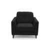 Franco 1 Seater Leather Sofa in Licorice Colour