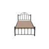 Morris Metal Single Size Non Storage Bed In Black Finish