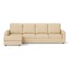 Apollo Sofa (Colour : Pearl, Cushion : Soft, Back Type : High Back, Seating Capacity : Left Aligned 3 Seater + Left Aligned Chaise)