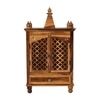 Lidi Sheesham Wood  Prayer Unit in Teak Finish