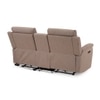 Silvana Two Seater Motorized Fabric Recliner in Taupe Beige Colour