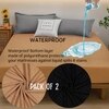 Premium Jacquard Polyester Fabric  Single Bed  Waterproof Mattress Protector  Bed Cover ‎75x48  Pack of 2