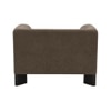 Octavia Boucle Fabric Lounge Chair in Brown
