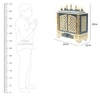 D'Dass Sheesham and Mdf Wooden Home Temple For Pooja Mandir For Home