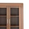 Carnegie Display Cabinet in Amber Walnut Finish