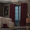 Stoa Paris Velvet Long Door Curtains, Premium Dim-Out Curtain for Pack of 2, Date Night - Vintage Rose