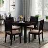 Arabia Solid Wood 4 Seater Storage Dining Table In Mahogany Finish