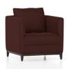 Florence Premium 1 Seater Fabric Sofa in Deep Crimson Velvet Colour