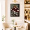The Castle Decor Gentleman Red Suit Cocktail Wall Art Framed Painting 20x30 Inch