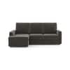 Apollo Sofa (Colour : Smoke, Cushion : Hard, Back Type : High Back, Seating Capacity : Left Aligned 2 Seater + Left Aligned Chaise)