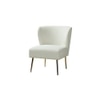 Rabel Accent Chair in white Colour