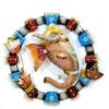 Desert Art Metal Handpainted Laddu Ganesha Wall Hanging 18 x 18 Inch