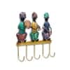 Metal Handpainted Musician Key Holder with 5 Hooks