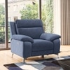 Emila One Seater Motorized Recliner in Blue Colour