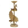 Desert Art Metal Handpainted Peacock Tealight Showpiece