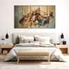 The Castle Decor Greek Art Wall Painting Wooden Framed Digital Painting 27x48 Inch (Style 2)
