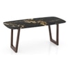 Adria Copa Cabana Black Stone 6 Seater Dinning Table With Set of 3  Wella Dining Chair