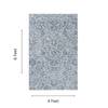 Neulooms Handloom Knotted Reversible Flatweave Area Rug Blue or Ivory 4x6