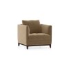 Florence Luxe 1 Seater Fabric Sofa in Fawn Velvet Colour