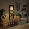 Euphoria Beige Jute Floor Lamp with Beige Jute Base
