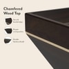 Taarkashi Rectangular Solid Wood Coffee Table In American Walnut Finish
