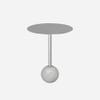 Metalsmith Marble Side Table in Silver Finish
