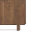 Olen Solid Wood Display cum Bookshelf In Amber Walnut Finish