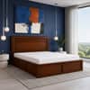 Sahaj Solid Wood Compact Queen Bed Box Storage Provincial Teak Finish Mattress 60 x 72 Inches