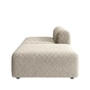 Chiccomfort Wood 2 Seater With Upholstery Non Storage Sofa In White Colour