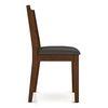 Cabalo Solid Wood Dining Chair Set Of 2 In Dark Walnut Finish