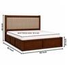 Tarang Solid Wood Comfort Queen Bed Box Storage Provincial Teak Finish Mattress 60 x 78 Inches