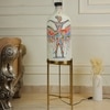 Rhythmic Beauty Foldable Metal Electric Floor Lamp in White Colour