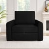 Clevam  Pull Out Sofa cum Bed  in Black Colour
