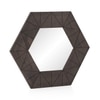 Nivo Solid Wood Mirror in Grey Wash Finish