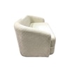Elegantensemble Wood 2 Seater With Upholstery Non Storage Sofa In White Colour