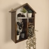 Octavius Wooden Wall Shelf Organiser With Key Holders
