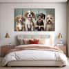 The Castle Decor Dogs Art Wall Painting Wooden Framed Digital Painting 27x48 Inch (Style 3)