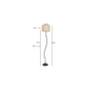 Donahue Beige Cotton Shade Floor Lamp
