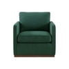 Bobby Boucle Fabric Lounge Chair in Green Colour