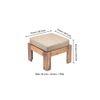 Blane Sheesham Wood 4 Seater Coffee Table Set In Teak Finish