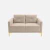 Arab Velvet 2 Seater Sofa Cream Color
