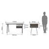 Twain Engineered Wood Study Table in Cherry Melamine Finish