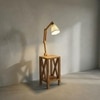 Maurice Beige Jute Floor Lamp with Beige Jute Base