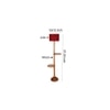 Ivana Maroon Cotton Shade Floor Lamp
