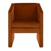 Shuntina Fabric Accent Chair in Orange Colour