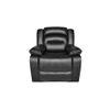 William Leatherette One Seater Manual Recliner in Black Colour